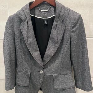 White House Black Market Charcoal Blazer